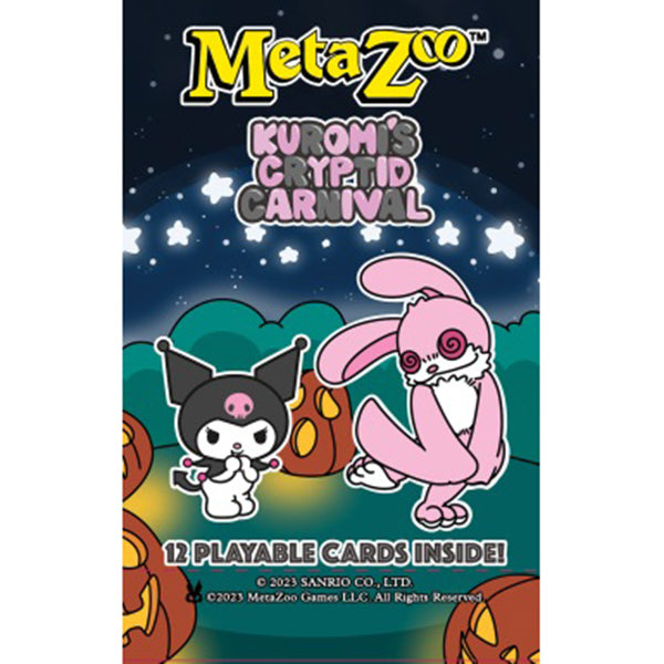 MetaZoo - Hello Kitty Kuromi's Cryptid Carnival Booster Display (PREOR Good Luck Have Fun Games MetaZoo - Hello Kitty Kuromi's Cryptid Carnival Booster Display (PREOR Good Luck Have Fun Games