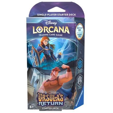 Disney Lorcana TCG: Ursula's Return Starter Deck - Sapphire & Steel (PREORDER)