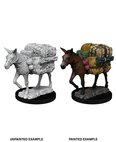 WizKids Deep Cuts Unpainted Miniatures: Pack Mule W7