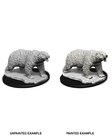 WizKids Deep Cuts Unpainted Miniatures: Polar Bear W9