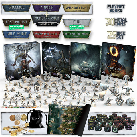 The Witcher Old World - Deluxe Edition Kickstarter Exclusive Big Box All-In (All Add-ons)