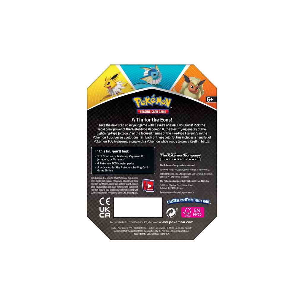 Eevee Evolutions Tin (Vaporeon V) Good Luck Have Fun Games Eevee Evolutions Tin (Vaporeon V) Good Luck Have Fun Games