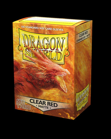 Dragon Shield Matte - Clear Red (100 ct.)
